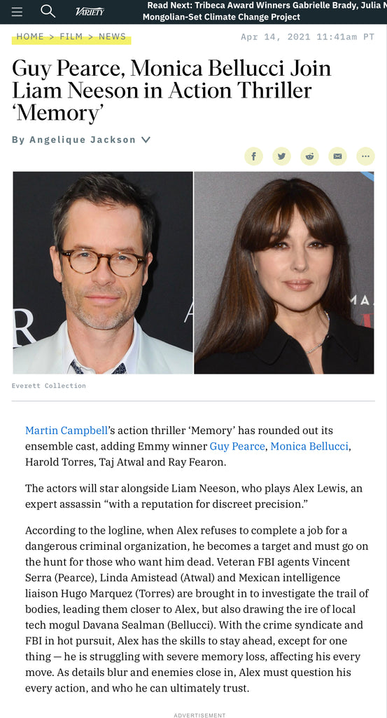 Scot signs up for Martin Campbell action thriller, MEMORY.